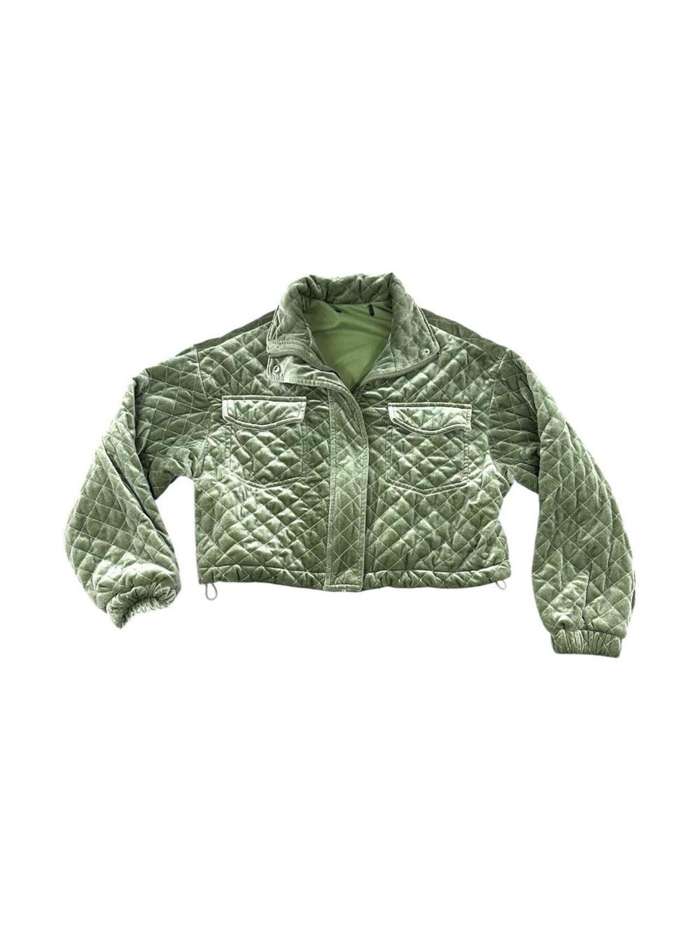 Forever 21 Quilted Velvet Jacket‎